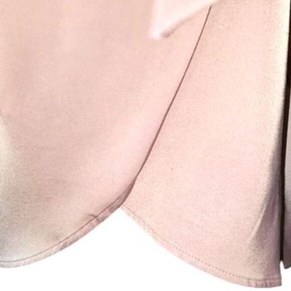 Lulus NWOT Meant to Be Together Dusty Pink Satin One-Shoulder Mini Dress Size L - Picture 7 of 12